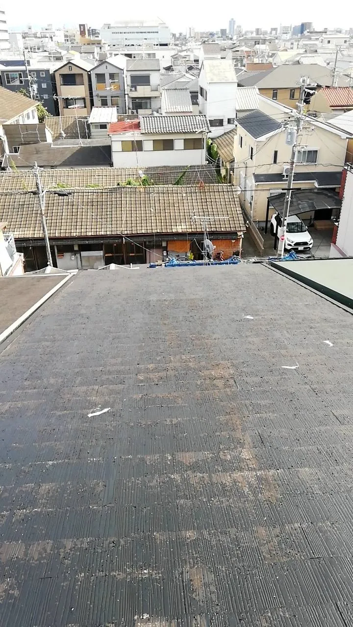 大阪府守口市で屋根塗装､テープ検査を、施工しました。