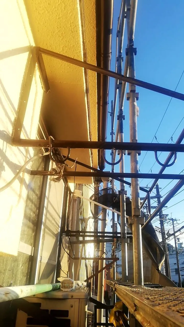 大阪府吹田市で外壁フル塗装のOP 塗装を施工しました。